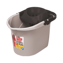 КОФА PVC С ЦЕДКА 13Л BLACK&GREY KOD380