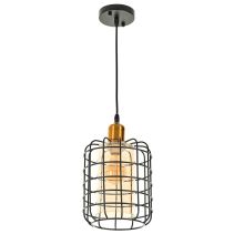 ПЕНДЕЛ HADED 1XЕ27 ЧЕРЕН МРЕЖА 2424/1P