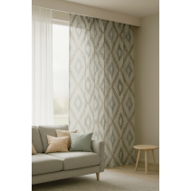 ПЕРДЕ ПРОЗРАЧНО 145/250 ОРНАМЕНТИ ХАЛКИ