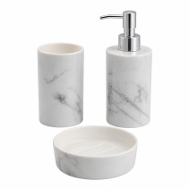 АКСЕСОАРИ ЗА БАНЯ 3Ч WHITE MARBLE