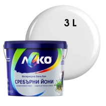 ЛАТЕКС ЛЕКО СЪС СРЕБЪРНИ ЙОНИ БЯЛ 3Л