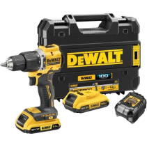 АКУМУЛАТОРЕН ВИНТОВЕРТ DEWALT, 18V, С 2 БАТЕРИИ 2AH, ЗАРЯДНО И КУФАР