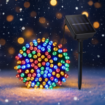 ОСВЕТЛЕНИЕ СОЛАРНО 100LED 12М МНОГОЦВ. - Temax.bg ОСВЕТЛЕНИЕ СОЛАРНО 100LED 12М МНОГОЦВ.