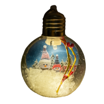 ТОПКА ЗА ЕЛХА ДЕКОРИРАНА ПРОЗРАЧНА 8СМ