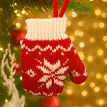 ДЕКОРАЦИЯ ЗА ЕЛХА 9/12 СМ РЪКАВИЧКА