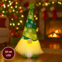 ДЕКОРАЦИЯ КОЛЕДНА 18СМ ДЖУДЖЕ ЗЕЛЕНО