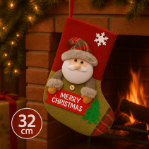 ЧОРАП КОЛЕДЕН 32СМ SANTA