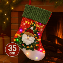 ЧОРАП КОЛЕДЕН 35СМ SANTA