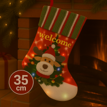 ЧОРАП КОЛЕДЕН 35СМ РУДОЛФ LED