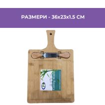 ДЪСКА ЗА СИРЕНА+2БР.НОЖОВЕ 36Х23Х1.5