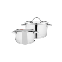 ТЕНДЖЕРА СЪС СТЪКЛЕН КАПАК INOX 24X12CM