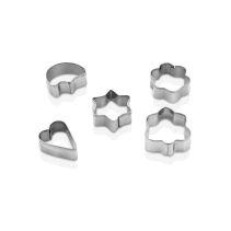 ФОРМИ ЗА БИСКВИТИ КОМПЛЕКТ 5 ЧАСТИ МЕТАЛНИ L00156