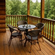 КОМПЛЕКТ РАТАН HAVANA МАСА+ 4 СТОЛА