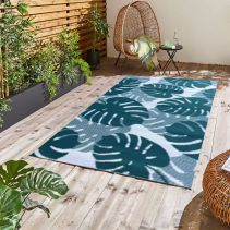 КИЛИМ ВЪНШЕН 120/200СМ ALF-54 ЛИСТА СИН.