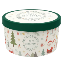 КУТИЯ СЪХР.Q-ROUND 1,5Л CHRISTMAS WHITE