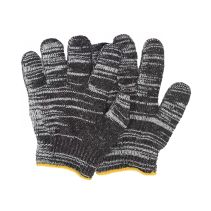 РЪКАВИЦИ ПАМУЧНИ 25СМ ЧЕРНО/БЕЛИ