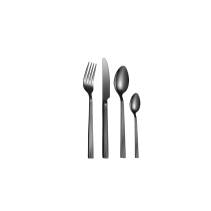 ПРИБОРИ ЗА ХРАНАНЕ FANCY 16БРОЯ ЧЕРЕН МАТ