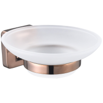 САПУНЕРКА СТЪКЛЕНА ROS РОЗОВО ЗЛАТО 110