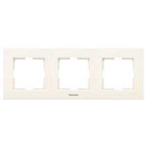 РАМКА ПАНАСОНИК ТРОЙНА ХОРИЗОНТАЛНА КАРЕ КРЕМ