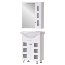 ШКАФ ЗА БАНЯ КОМПЛЕКТ NORD PVC 60/55СМ СТОЯЩ