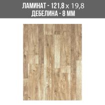 ЛАМИНИРАН ПАРКЕТ TM806 8ММ 198/1218/AC3 FORST