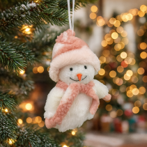 ДЕКОРАЦИЯ КОЛЕДНА СНЕЖКО 16СМ