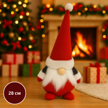 ДЕКОРАЦИЯ КОЛЕДНА ЩАСТЛИВКО 28СМ