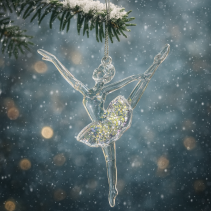 ДЕКОРАЦИЯ ЗА ЕЛХА БАЛЕРИНКА 13*9.5 СМ