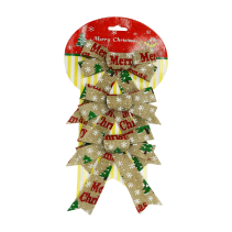 ПАНДЕЛКА КОЛЕДНА CHRISTMAS 3БР/ 12*10СМ