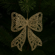 ДЕКОРАЦИЯ ЗА ЕЛХА ЗЛАТИСТА ПАНДЕЛКА 18СМ