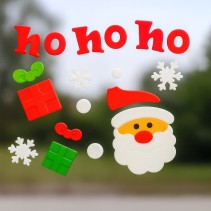 СТИКЕРИ ЗА СТЪКЛО 20/20СМ HO HO HO