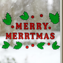 СТИКЕРИ ЗА СТЪКЛО 15/25СМ MERRYCHRISTMAS