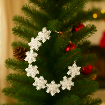 ГИРЛЯНД ЗА ЕЛХА СНЕЖИНКИ PVC 2.7М