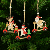 ДЕКОРАЦИЯ ЗА ЕЛХА ДЪРВЕНА 9БР 8/7СМ