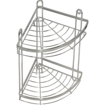 ЕТАЖЕРКА ЪГЪЛ МЕТАЛНА 2 НИВА ХРОМ CA0021AA-B