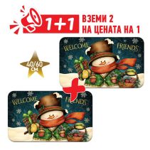 ИЗТРИВАЛКА PRINT 40/60CM SNOWMAN