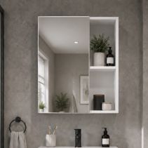 ШКАФ ЗА БАНЯ ГОРЕН ELEGANT С ОГЛЕДАЛО 48/68СМ - Temax.bg ШКАФ ЗА БАНЯ ГОРЕН ELEGANT С ОГЛЕДАЛО 48/68СМ