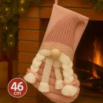 ЧОРАП ЩАСТЛИВКА 46СМ РОЗОВ