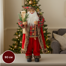 ДЯДО КОЛЕДА ФИГУРА 90 СМ ЧЕРВЕНА