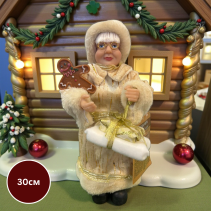 БАБА КОЛЕДА ФИГУРА 30 СМ ЗЛАТИСТА