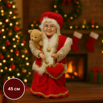 БАБА КОЛЕДА ФИГУРА 45 СМ ЧЕРВЕНА