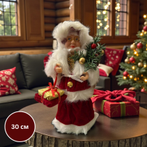 БАБА КОЛЕДА ФИГУРА 30 СМ ЧЕРВЕНА