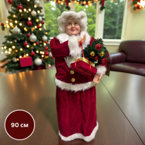 БАБА КОЛЕДА ФИГУРА 90 СМ ЧЕРВЕНА
