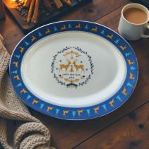 ПЛАТО АРКОПАЛ ОВАЛ XMAS DEER Ф30.4СМ/1БР
