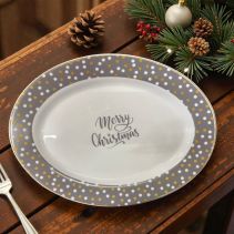 ПЛАТО АРКОПАЛ ОВАЛ XMAS STAR Ф30.4СМ/1БР