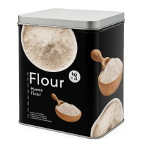 КУТИЯ МЕТАЛНА FLOUR 14.3/10.1/21.3СМ - Temax.bg КУТИЯ МЕТАЛНА FLOUR 14.3/10.1/21.3СМ