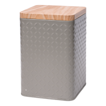 КУТИЯ МЕТАЛНА GREY 10.5/10.5/16СМ - Temax.bg КУТИЯ МЕТАЛНА GREY 10.5/10.5/16СМ