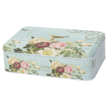 КУТИЯ МЕТАЛНА VINTAGE BLUE 18.8/13.4/7СМ - Temax.bg КУТИЯ МЕТАЛНА VINTAGE BLUE 18.8/13.4/7СМ