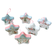 КУТИЯ МЕТАЛНА XMAS STAR 12.5/4СМ