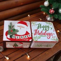 КУТИЯ МЕТАЛНА XMAS 20.4/20.4/11.4СМ